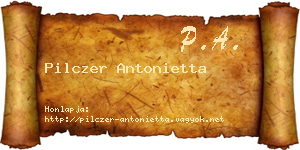 Pilczer Antonietta névjegykártya